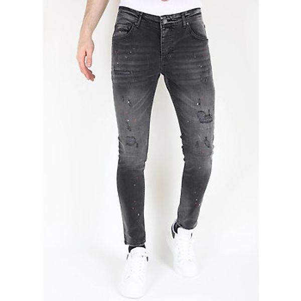 Mario Morato  Slim Fit Jeans Ripped Biker Jeans Mit günstig online kaufen
