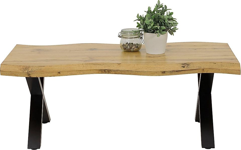 HELA Couchtisch GERD, Baumkantenoptik, Breite 110 cm günstig online kaufen