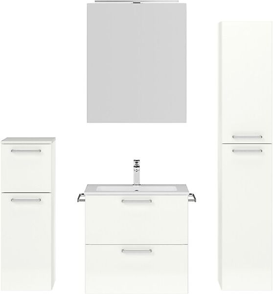 nobilia® Badmöbel-Set »Tolvina« vormontiert, mit Soft-Close, 4 Stk. tlg. günstig online kaufen
