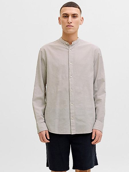 Jack & Jones Langarmhemd JJEBREEZE LINEN BLEND BAND SHIRT L/S SN mit Stehkr günstig online kaufen
