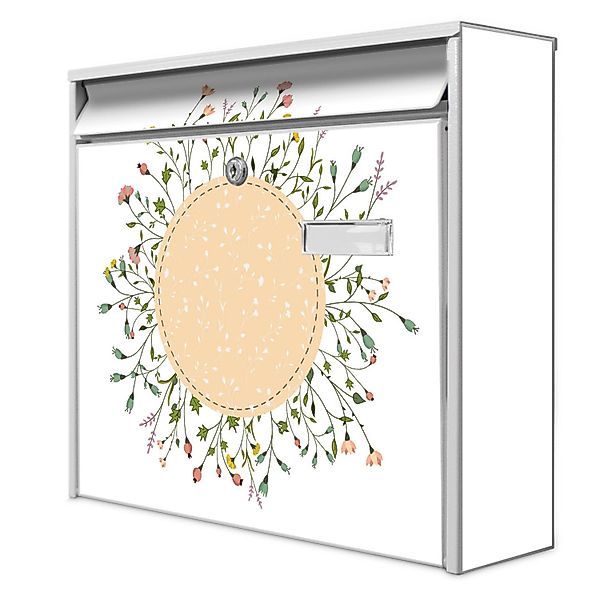 Banjado Briefkasten Weiß 36.2x32.2x10cm Groß / Inkl. Montagematerial & 2 Sc günstig online kaufen