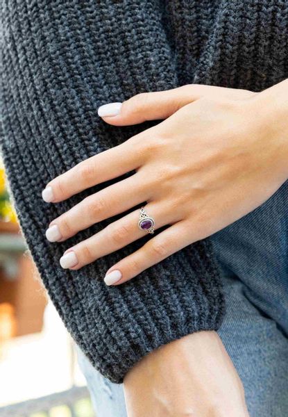mantraroma Silberring BAGHIMI oval aus 925 günstig online kaufen