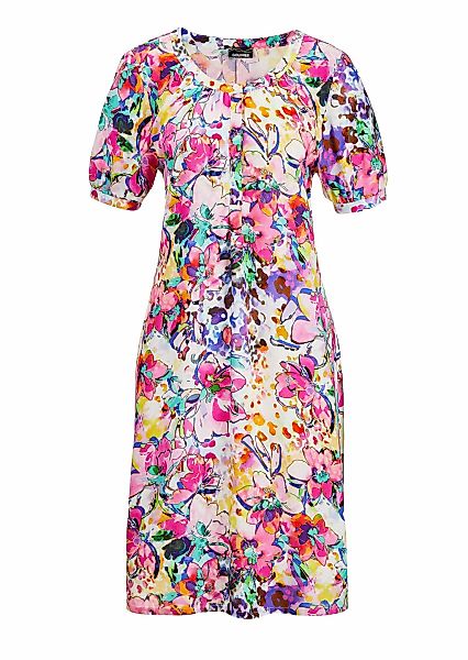 GOLDNER Midikleid "Blumiges Sommerkleid mit Knopfleiste" günstig online kaufen