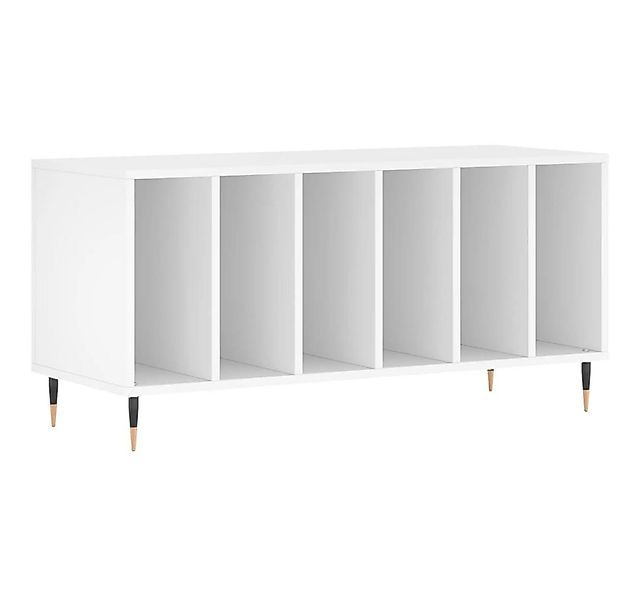 vidaXL Media-Regal Plattenschrank Weiß 100x38x48 cm Holzwerkstoff, 1-tlg. günstig online kaufen
