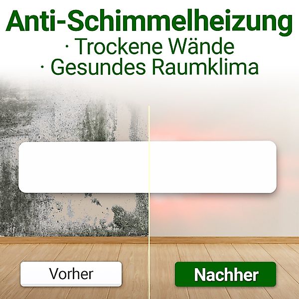 HEIMWERT Infrarotheizung Anti Schimmel Heizung 50w, günstig online kaufen