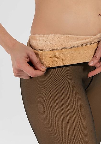 Camano Strumpfhose, (1er Pack), Thermo Warm & Transparent Tights, 120DEN, K günstig online kaufen