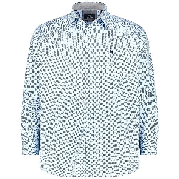 Lerros Freizeithemd mit Allover-Muster Farbe hellblau Größe: 6XL günstig online kaufen