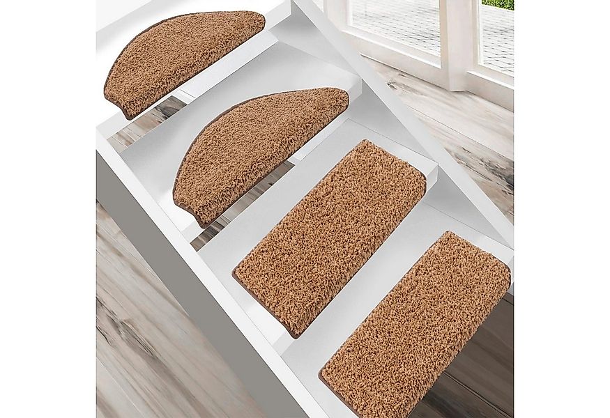 Floordirekt Stufenmatte Shaggy Barcelona mit Klebestreifen, Trittschalldämm günstig online kaufen