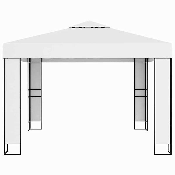 Pavillon Mit Doppeldach 3 X 3 M Weiß günstig online kaufen