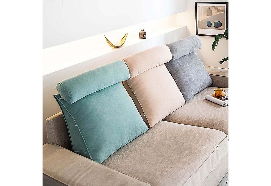 Coonoor Rückenkissen Keilkissen Dreieckiges Lesekissen Kissen mit Verstellb günstig online kaufen