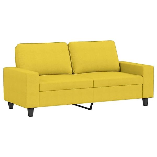 vidaXL 2-Sitzer-Sofa Hellgelb 140 cm Stoff 359396 günstig online kaufen