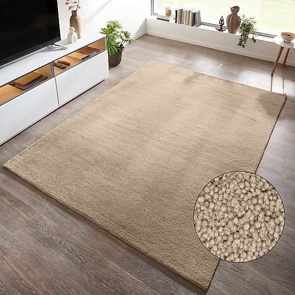 OTTO home Wollteppich "Gabbo Natur, Handgefertigt, Teppich, reine Wolle, me günstig online kaufen