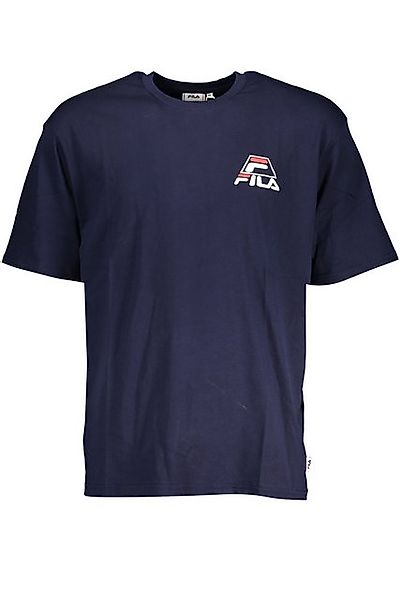 Fila T-Shirt Herren Kurzarm T-Shirt Blau mit Druck und Rundhals günstig online kaufen