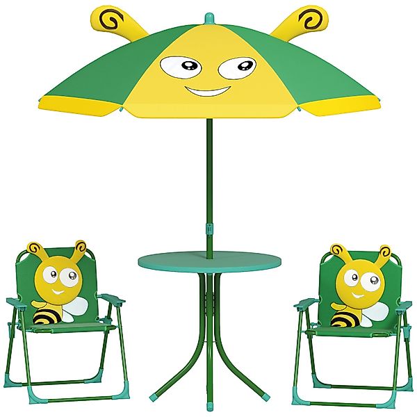 AIYAPLAY Kinder Garten Tisch und Stuhl Set Polyester 49,5L x 49,5B x 50H cm günstig online kaufen