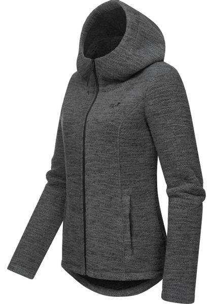 Ragwear Kapuzenstrickjacke "Lyshka Melange" Kuschelige Kapuzenjacke in Stri günstig online kaufen