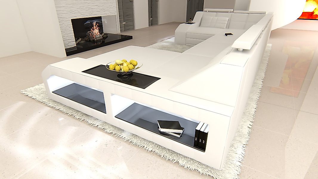 Sofa Dreams Wohnlandschaft Sofa Leder Ledercouch günstig online kaufen
