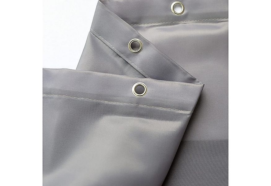 LikeKa Duschvorhang Grauer Duschvorhang aus Stoff für Badewanne und Dusche günstig online kaufen