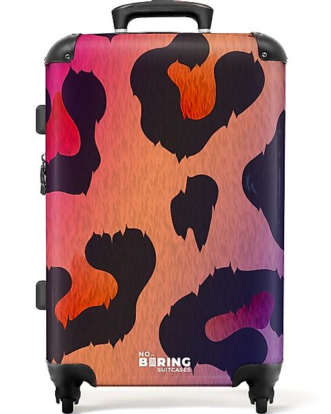 NoBoringSuitcases.com© Hartschalen-Trolley Pantherdruck mit rosa, lila günstig online kaufen