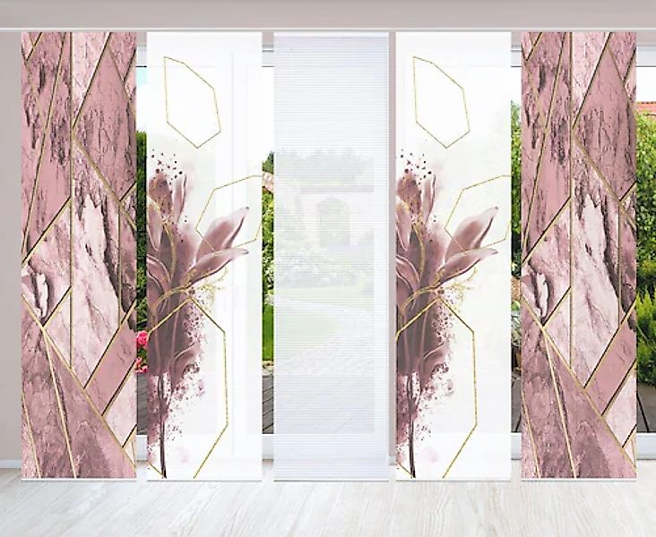 HOME in green Schiebegardine »SIGNUM« Paneelwagen 5 Stk. tlg. SET DIGITALDR günstig online kaufen