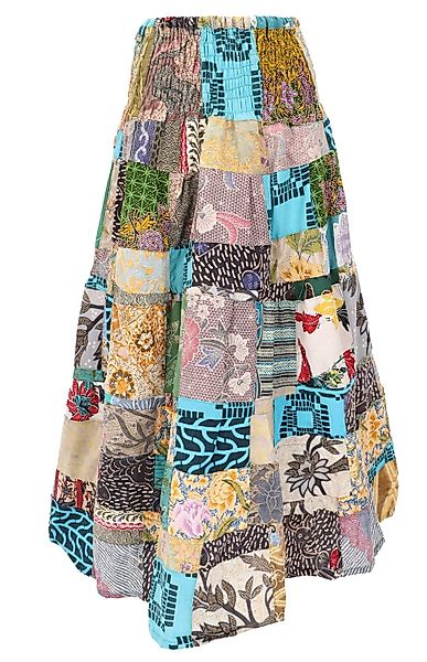 Guru-Shop Minirock Weit schwingender upcyceling Patchwork,.. günstig online kaufen