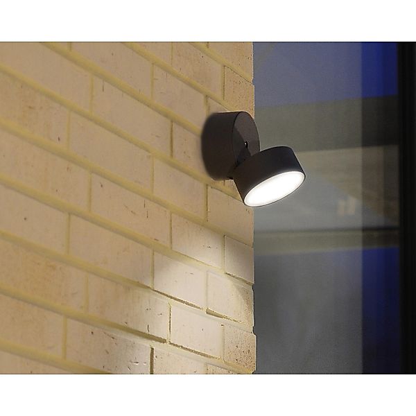 LED-Außenwandleuchte Trumpet, Ø 9,4 cm günstig online kaufen
