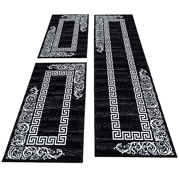 Carpettex Kurzflor-Bettumrandung Mäander-Design, Höhe 12 mm, günstig online kaufen
