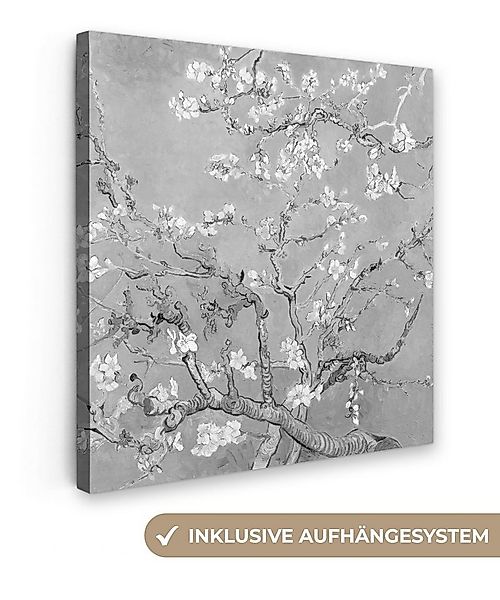 OneMillionCanvasses® Leinwandbild Mandelblüte - Kunst - Van Gogh - Grau, Fo günstig online kaufen