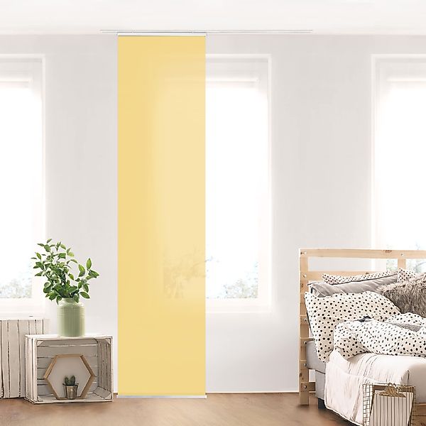 Bilderdepot24 Schiebegardine modern Flächenvorhang blickdicht Honig, günstig online kaufen