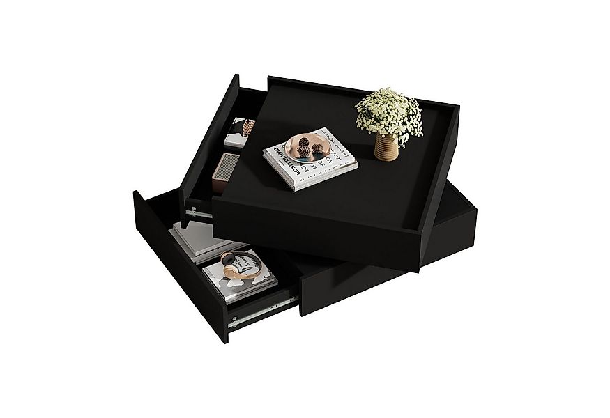 Merax Couchtisch mit drehbarer Tischplatte (60x60x38 cm), Wohnzimmertisch m günstig online kaufen