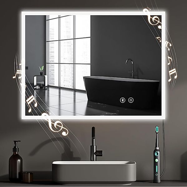 YOLEO Badspiegel LED Badezimmerspiegel Spiegel Wandspiegel günstig online kaufen