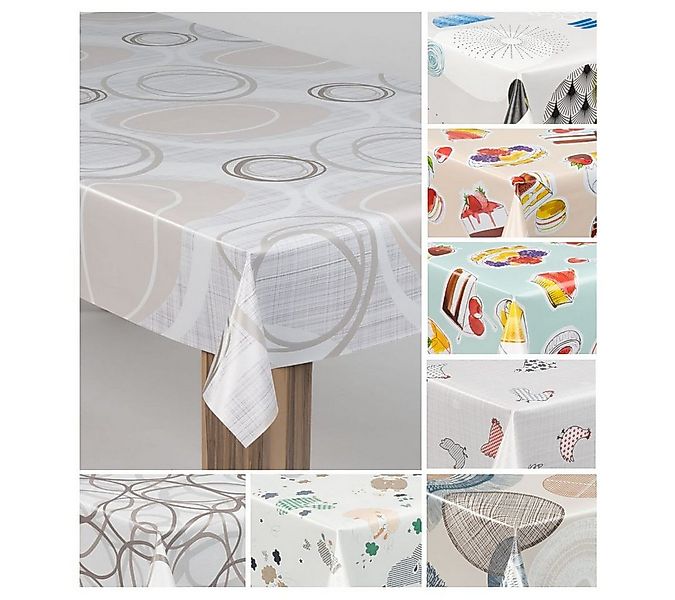 laro Tischdecke laro Wachstuch-Tischdecke Wachstischdecke Gartentischdecke günstig online kaufen