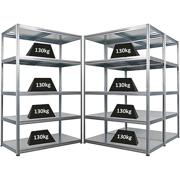 PROREGAL Mega Deal 3x Schwerlastregal Steel Eagle HxBxT 180x120x60cm Fachla günstig online kaufen