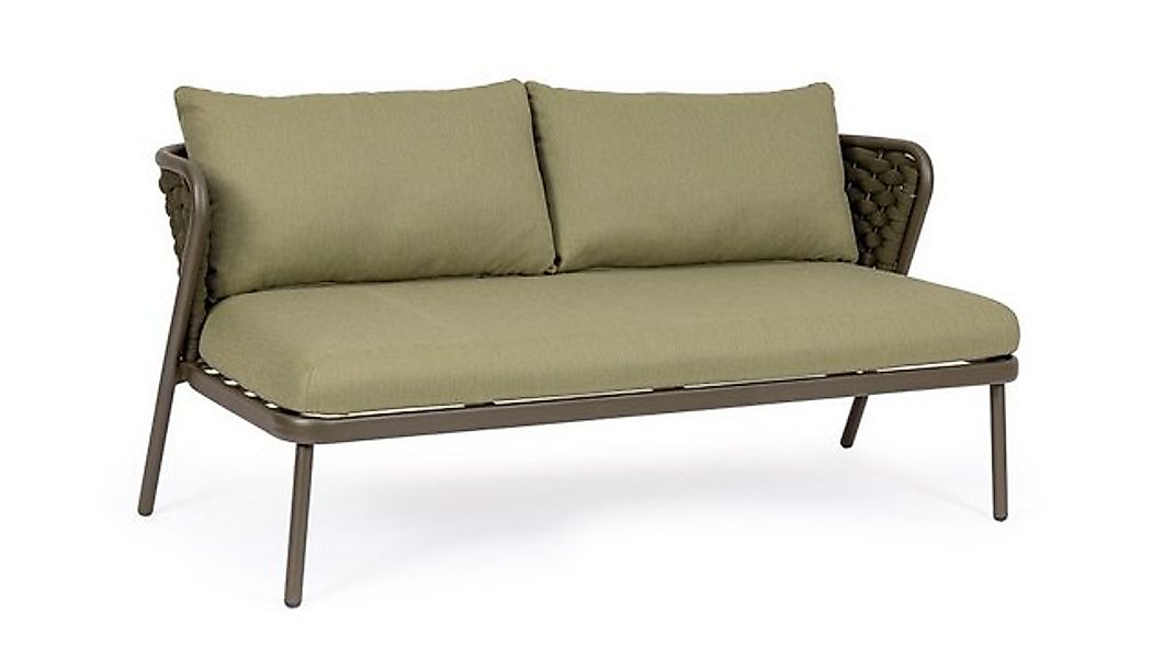 Bizzotto Gartensofa Harlow aus Aluminium, Olive günstig online kaufen