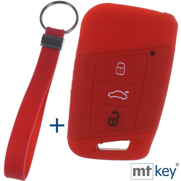 mt-key Schlüsseltasche Autoschlüssel Softcase Silikon Schutzhülle günstig online kaufen