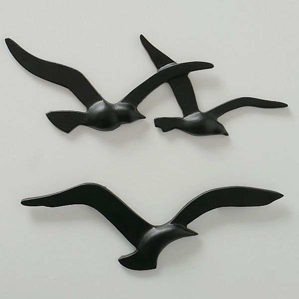 BOLTZE Wanddekoobjekt Birdy schwarz, aus Metall, günstig online kaufen
