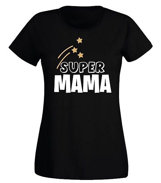 G-graphics T-Shirt Damen T-Shirt - Super Mama Slim-fit, mit Frontprint, mit günstig online kaufen