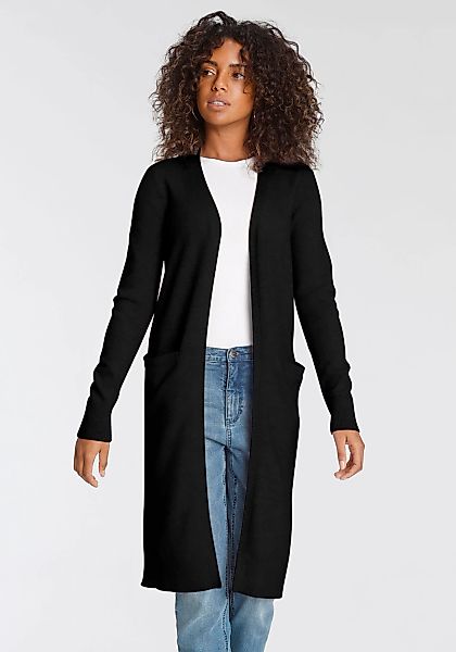 Tamaris Strickjacke in Longform aus kuschligem Viskosegestrick günstig online kaufen