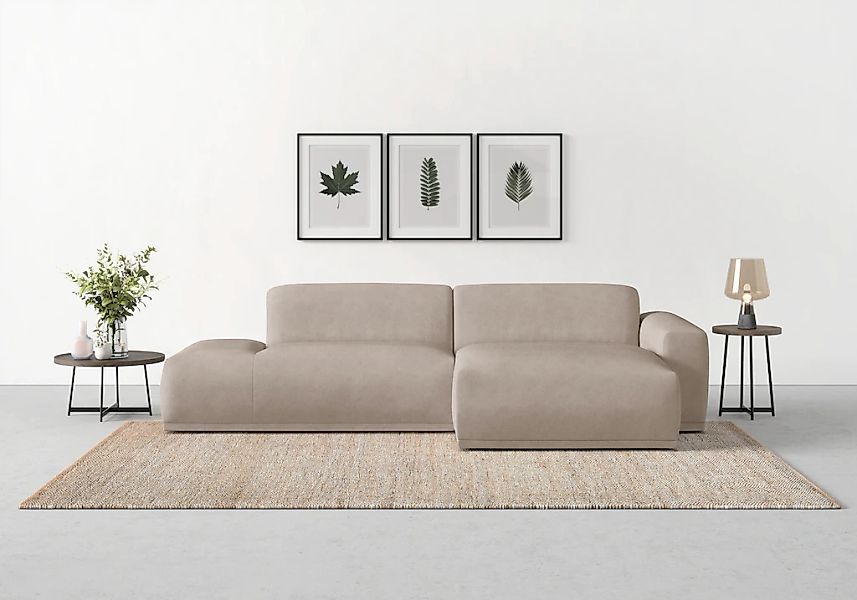 TRENDMANUFAKTUR Ecksofa "Braga, mit hochwertigem Kaltschaum, L-Form, in Cor günstig online kaufen