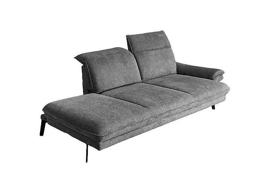 Natur24 Recamiere Genova Recamiere 210x109 Armlehne rechts Anthrazit Füße M günstig online kaufen