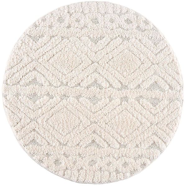 my home Hochflor-Teppich "Andro" rund 20 mm Höhe Boho Stil, weich, Hoch Tie günstig online kaufen