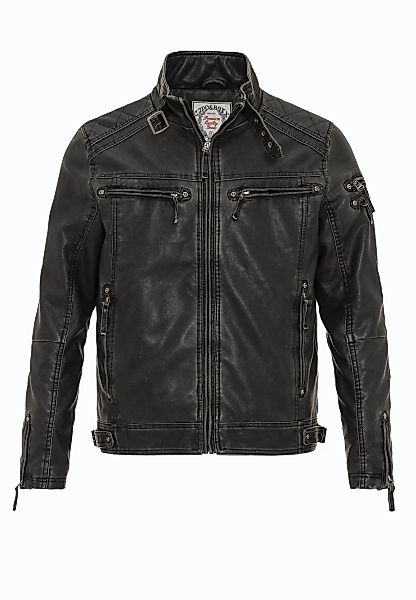 Cipo & Baxx Bikerjacke "Jacke", ohne Kapuze, im unifarbenen Look günstig online kaufen