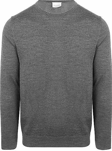 Profuomo Pullover Merinowolle Grau - Größe M günstig online kaufen