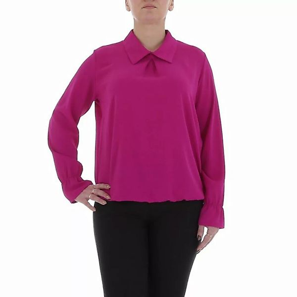 Ital-Design Langarmbluse Damen Elegant Bluse in Pink günstig online kaufen