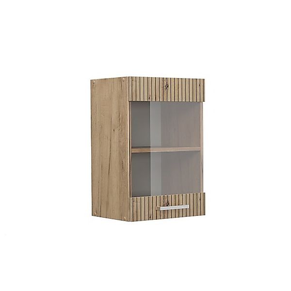 Vicco Küchenglasschrank R-Line Glashängeschrank Artisan-Eiche/Goldkraft Eic günstig online kaufen