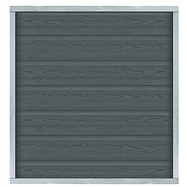 Vorgartenzaun Artura WPCSchiefergrau 90 cm x 95 cm günstig online kaufen