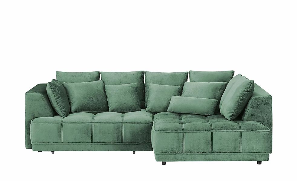 switch Ecksofa aus Samt Tiga ¦ grün ¦ Maße (cm): B: 285 H: 88 T: 205.0 Pols günstig online kaufen