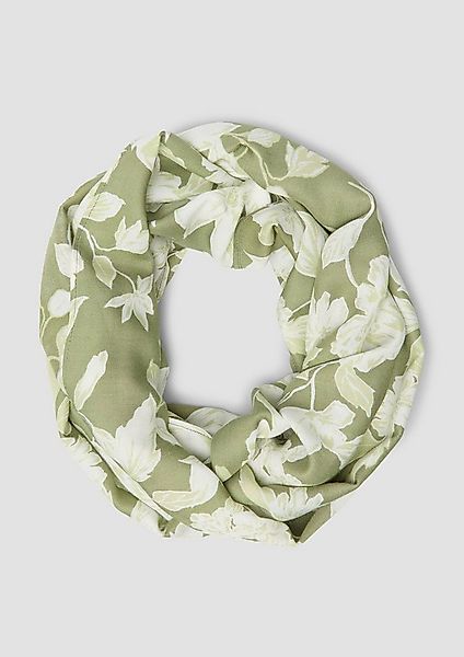 s.Oliver Loop Snood, Gemusterter Loop-Schal aus Viskose günstig online kaufen