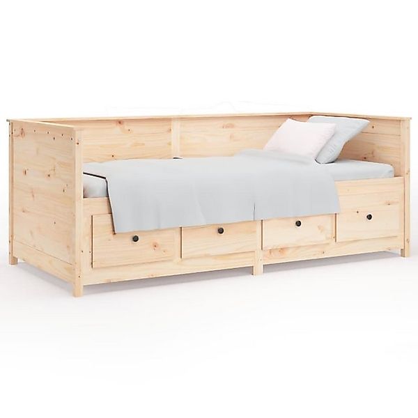vidaXL Bett, Tagesbett 90x190 cm Massivholz Kiefer günstig online kaufen