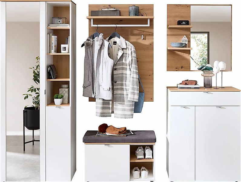 Innostyle Garderoben-Set "Bari Garderobenprogarmm, BxHxT 264x202x38 cm" Set günstig online kaufen