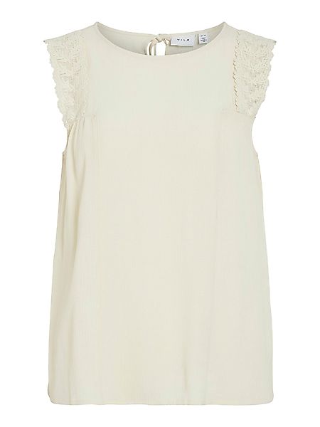Vila Blusenshirt Elegantes Design mit Spitzenbesatz günstig online kaufen